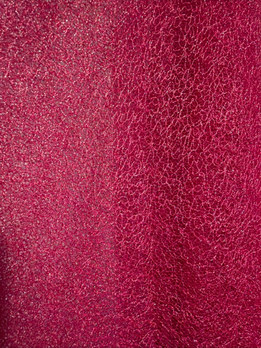 Maggie Barnes Fuchsia Sheer Fringe Poncho with Bead Accents - Picture 3 of 8